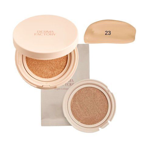 Набір кушон з тональним ефектом Vegan Collagen Cushion відтінок 23 15г + змінний блок 15г 20135 фото