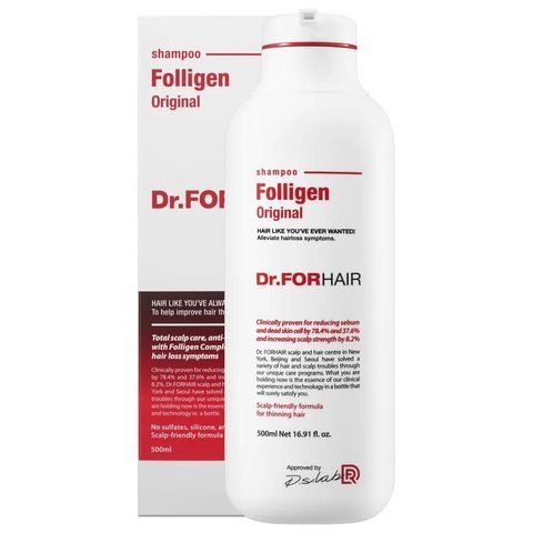Зміцнюючий шампунь проти випадіння волосся Dr.FORHAIR Folligen Shampoo 00331 фото