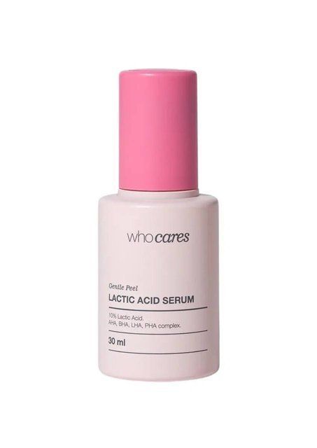 Незмивна сироватка-пілінг із молочною кислотою whocares Gentle Peel Lactic Acid Serum 20416 фото